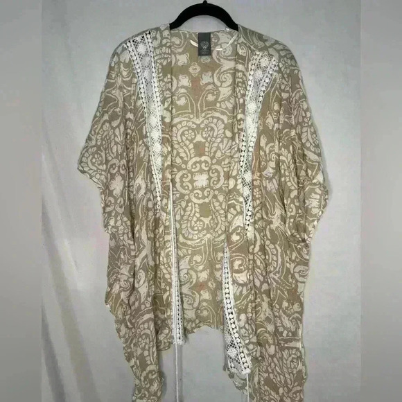 Vince Como kimono crotched from withe front string‎ brown and white color - Picture 1 of 10